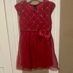 Red kids dress